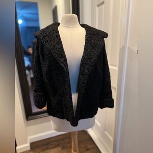 Vintage Lamb Fur Coat